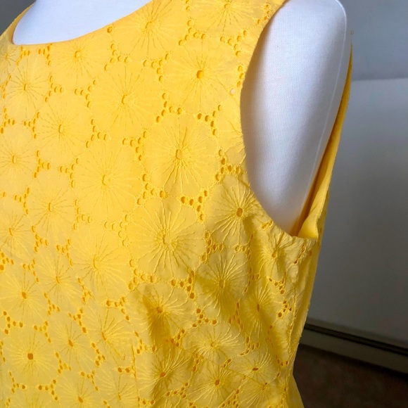 Talbots Dresses & Skirts - Fun Yellow Spring/Summer Dress - Talbots 14p - Lined with Embroidery Detail